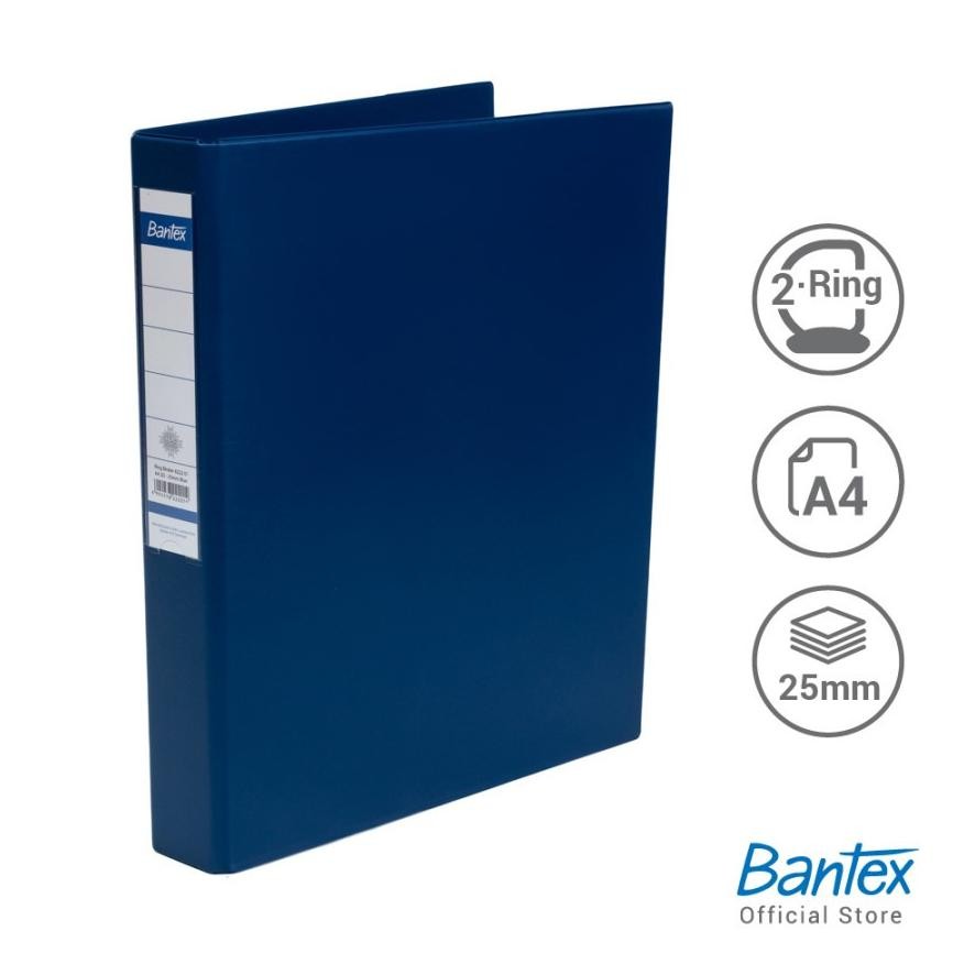 

Bantex Ring Binder 2 Ring D 25mm A4 #8222 (PCS) Nugi