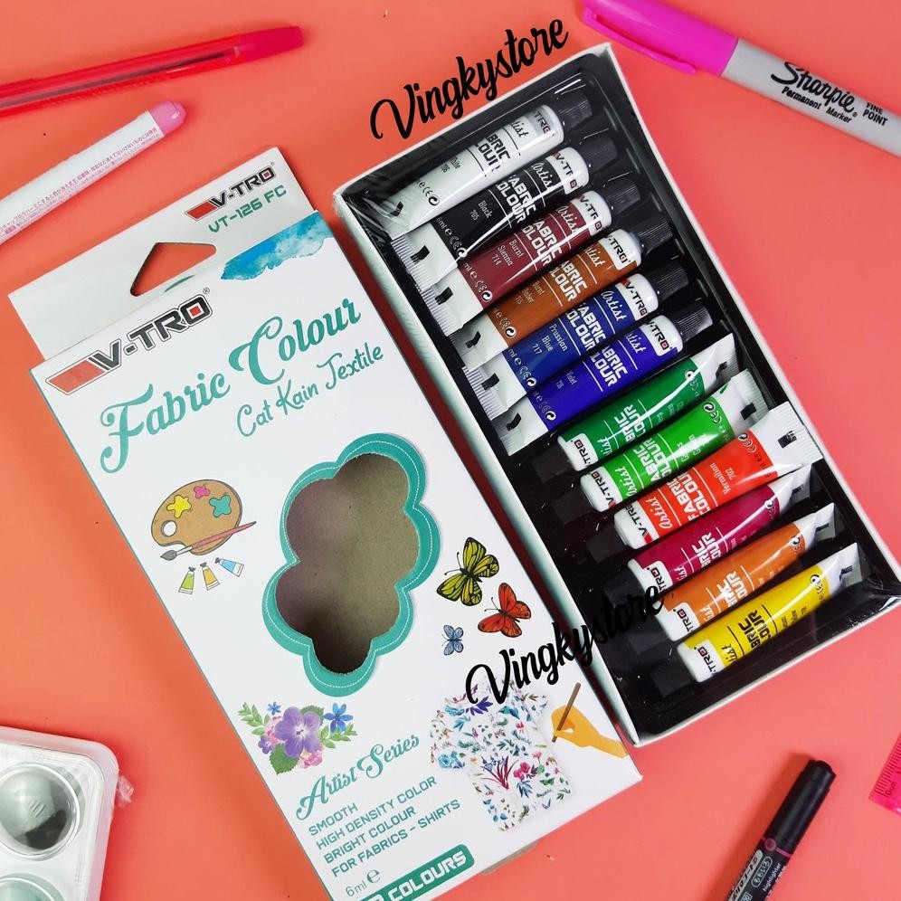 

Cat Fabric / Cat Kain Textile Vitro 12 warna Nugi