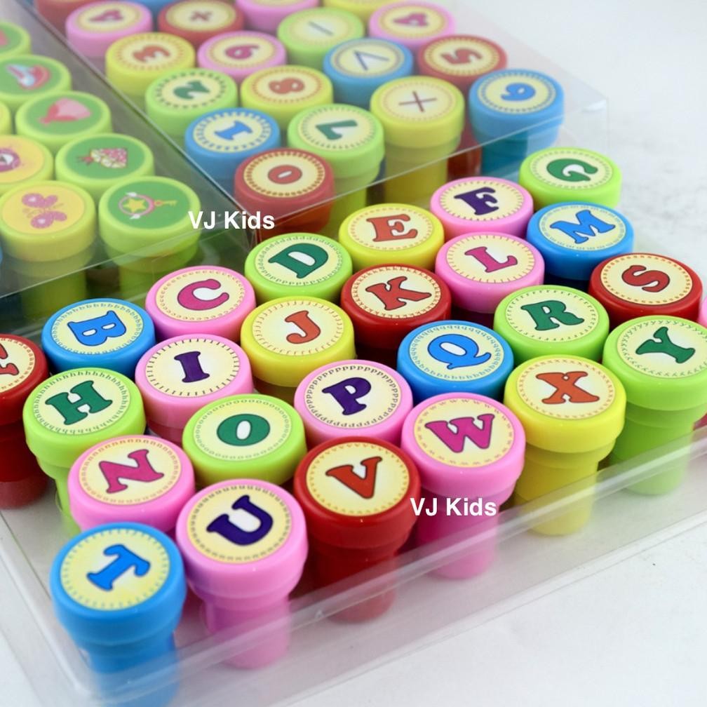 

Stempel alfabet , stamp huruf murah,cap huruf mainan anak edukasi edukatif Nugi