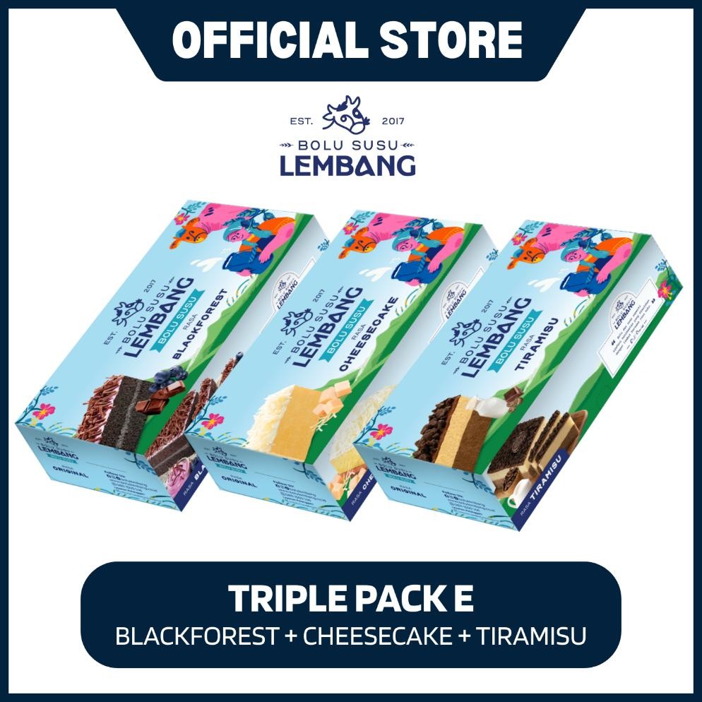 

NO_MORE Triple Pack E (Reguler - Blackforest + Cheese Cake + Tiramisu)