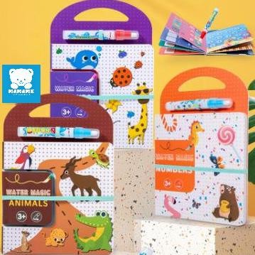 

MAMAME - Magic Water Painting Book Water Magic Book Buku Aktivitas Mengambar Anak Dengan Air Dan Bisa Di Reusable Nugi