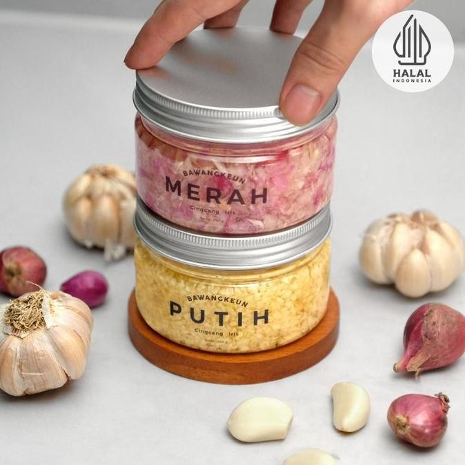 

Diskon! Paket Combo Bawang Putih Merah Bombay Cincang Iris Baceman by Bawangkeun