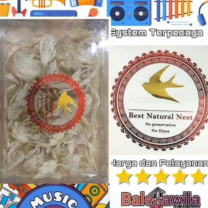 

Patahan 100Gram Sarang Burung Wallet Walet Ori Best Natural Bird Nest