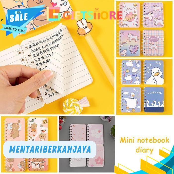 

A7 NOTEBOOK RING MOTIF / BUKU CATATAN RING / BUKU TULIS RING MINI NOTEBOOK DIARY PORTABLE OFFICE NOTEPAD BY MENTARI BERKAH JAYA
