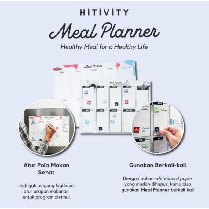 

Tersedia Hitivity Magnetic Meal Planner - Papan Jadwal Magnetik untuk Kulkas