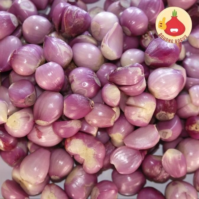 

Diskon! Bawang Merah Kupas 1kg Bawang Siap Masak Tanpa Kulit