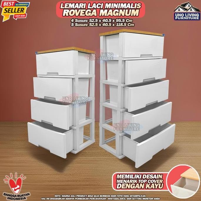 New Lemari Laci Pakaian Minimalis Rovega Magnum Lemari Pakaian Dengan Alas Kayu Lemari Aesthetic Rov