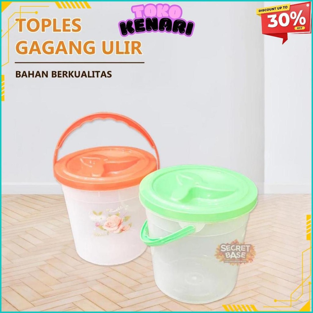 Toples Gagang Ulir - Toples Hajatan Murah/ Tas Belanja /Toples Plastik / Toples Kerupuk Cod