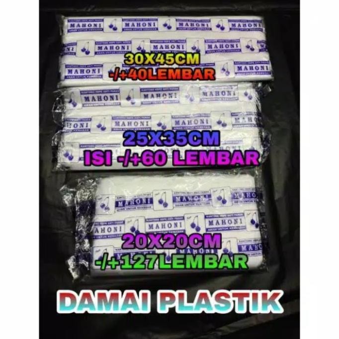 Bisa Cod Plastik Tatakan Plastik Alas Makanan Nasi Mie 20X20 25X35 30X45 Tahan Panas Alas Sterofoam 