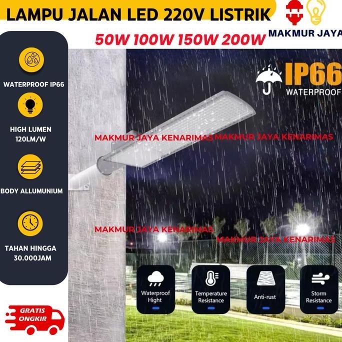 LAMPU JALAN PJU LED 30 50 100 150 200W WATT / LED PJU 220V LAMPU JALAN GARANSI PT