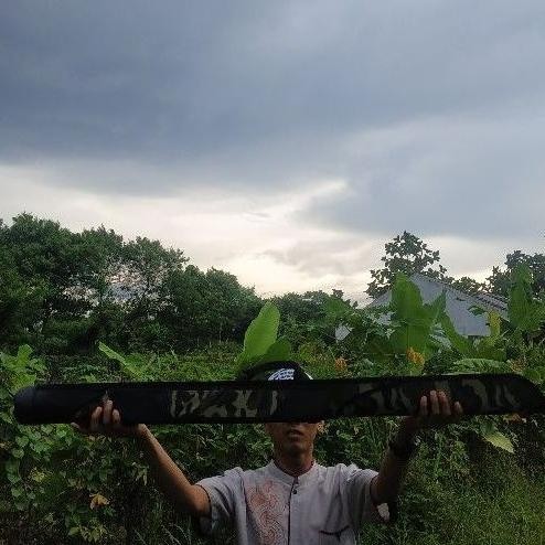 tas joran pancing tegek 120 cm hard case (mangkuk)