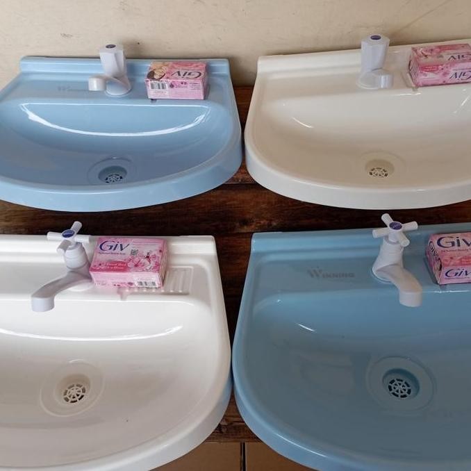 Wastafel Plastik Cuci Tangan Putih -Gratisongkir