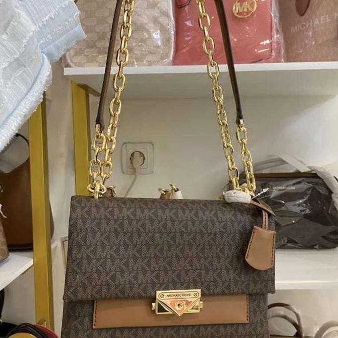 Mk Cece Medium Sign Brown