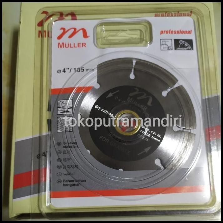 Mata pisau potong granit MULLER / DIAMOND WHEEL MULLER 4"