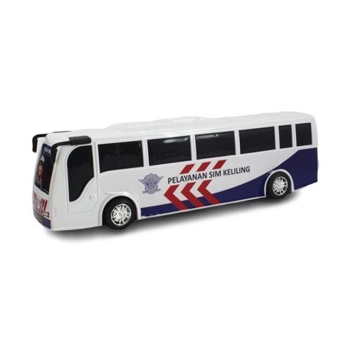 Gd-324 Rkc Mainan Kendaraan Bus Polisi Police Bus Friction - Mainan Bis Polisi Bus Polisi Miniatur B