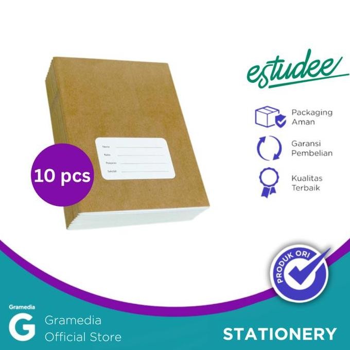 

READY GRAMEDIA BUKU TULIS ESTUDEE K B5 - SAMPUL COKLAT ISI 10 BUKU