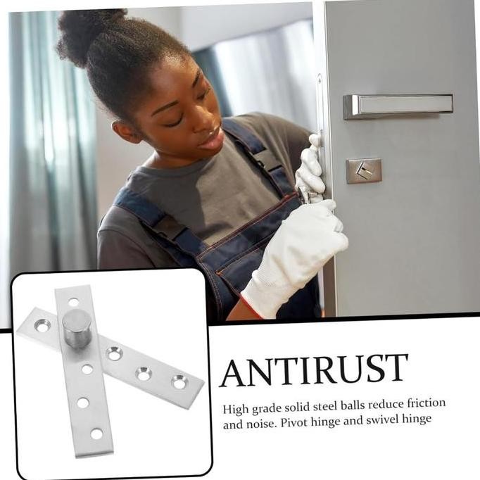 2Set Engsel Pivot Pintu Kayu Engsel Putar Pintu Kayu Engsel Putar Engsel Pivot Pintu