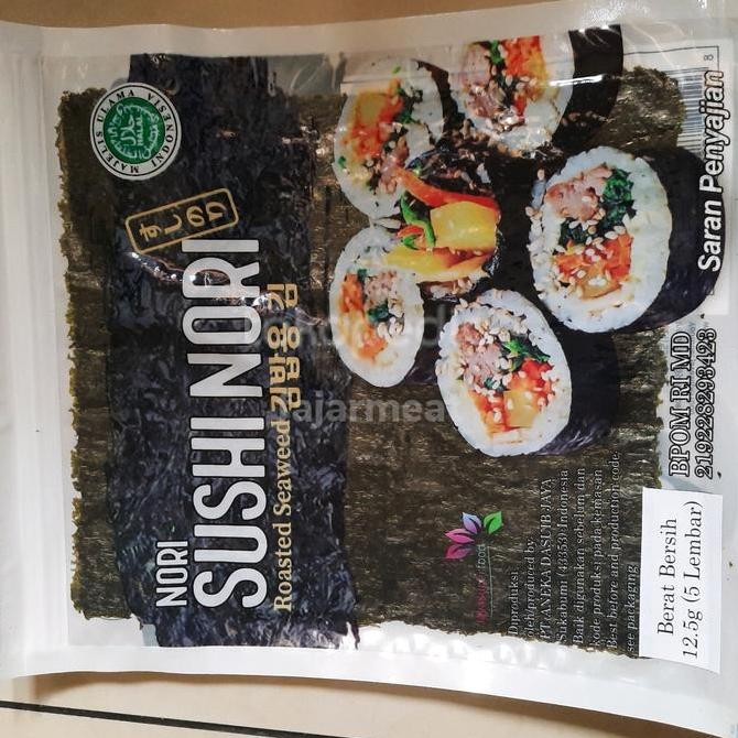 

Produk Baru!! Nori Sushi Kering Rumput Laut Java Super Food Halal Kimbap Wrap