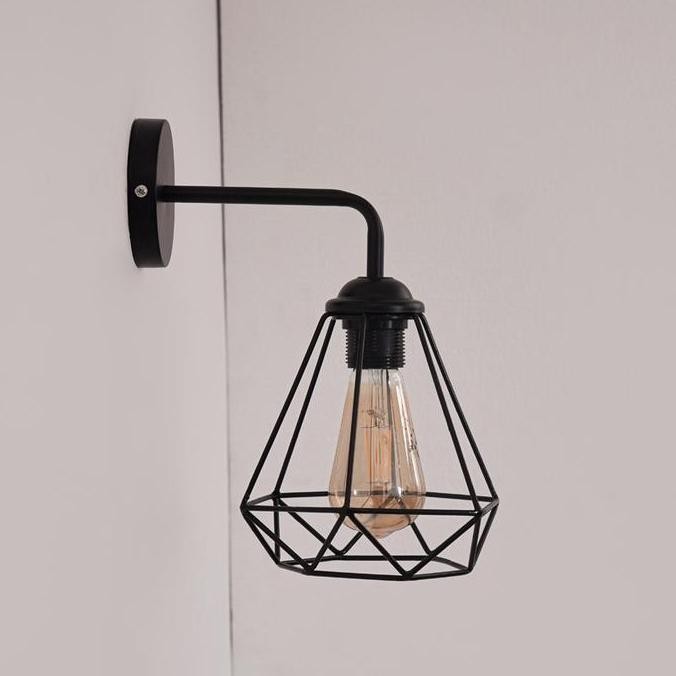 Lampu Tempel Dinding Minimalis Kap Diamon