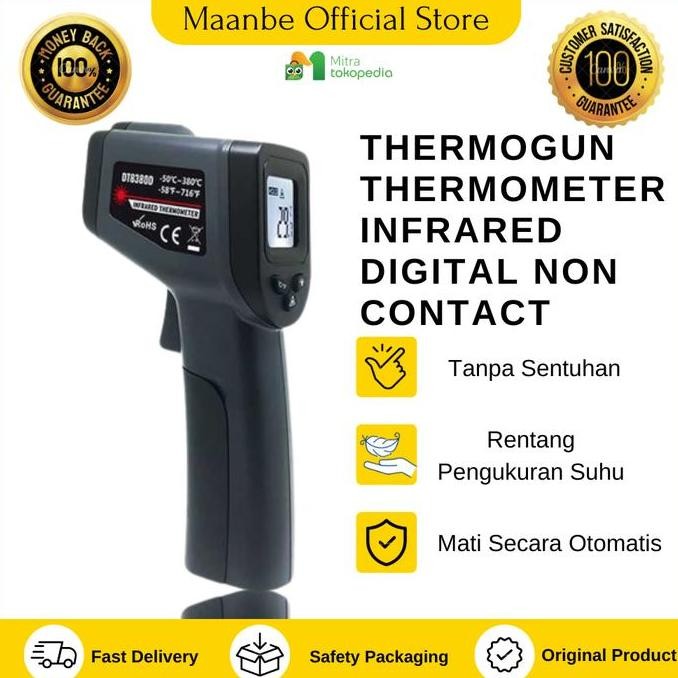 Thermogun Thermometer Tembak Infrared Digital