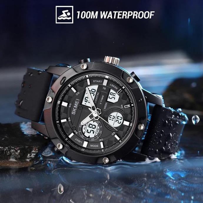 Jam Tangan Pria Digital Anti Air 10 Bar Skmei 1757