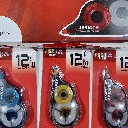 

Correction Tape Tipex Kertas Jenia 12M Ct001 Isi 12 Pcs