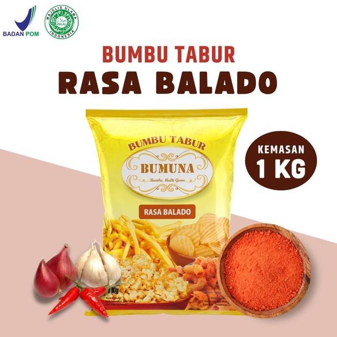 

Bumbu Tabur Aneka Rasa 1 Kg / Balado / Keju / Sapi Panggang / Pedas Manis / BBQ/ Pizza / Ayam Bawang / Bumbu kripik