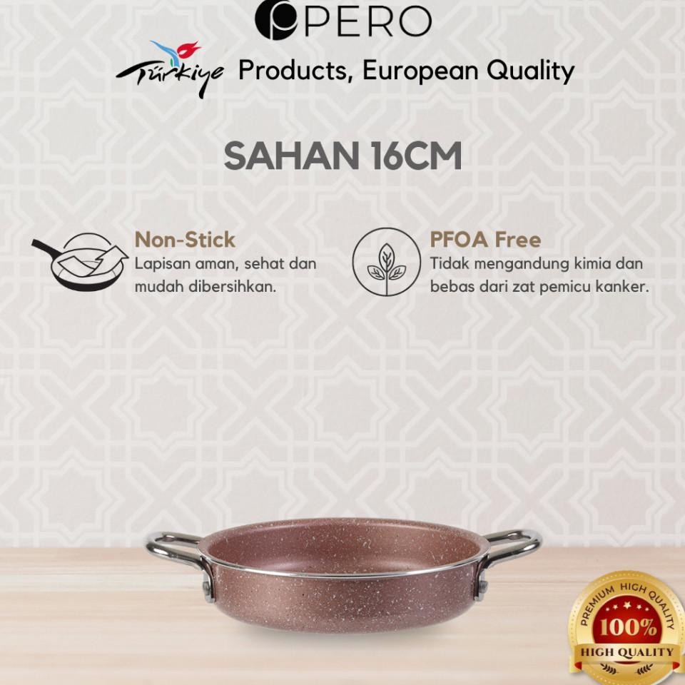 Pero Sahan Frypan 16Cm Granite Nonsti Panci Wajan Telur Wajan Omlet Granite Anti Lengket Masak Tanpa