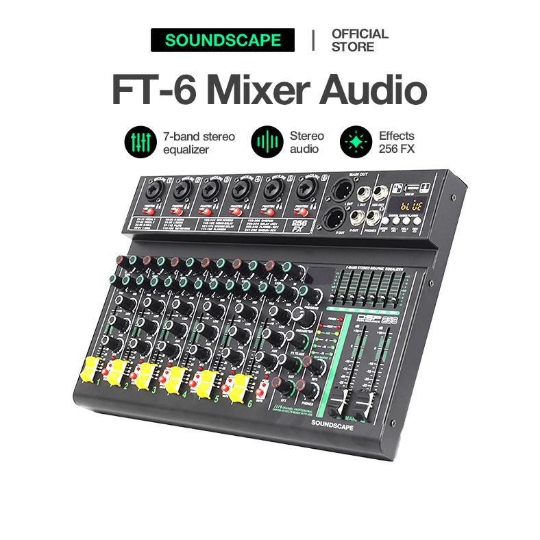 RAKSA Soundscape CODFT-6 Mixer Audio Mixer 4/6 chanel /mixer audio/mixer 4/6 chanel termurah /mixer 