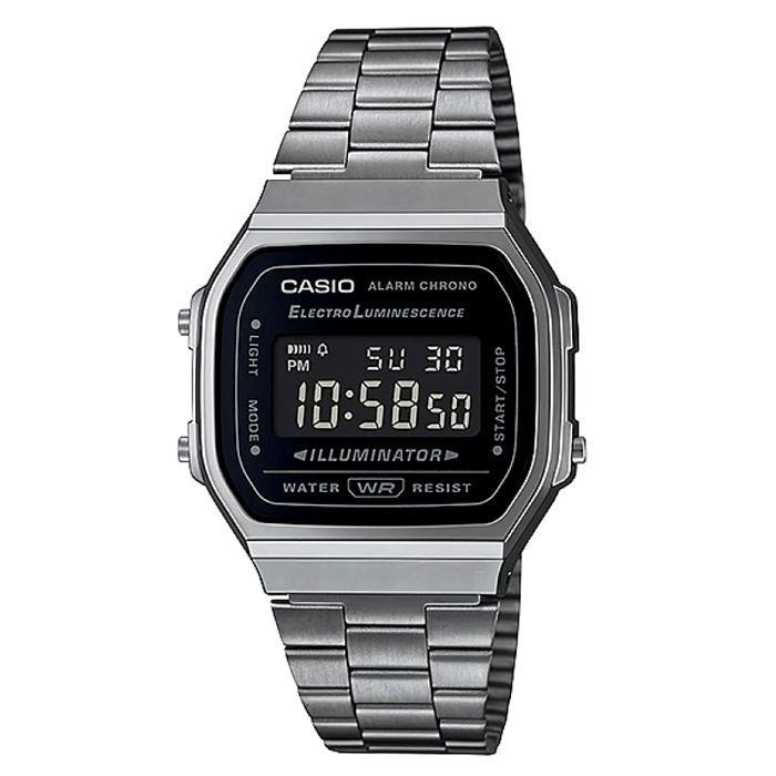 Jam Tangan Unisex Casio A168WGG-1BDF / A168WGG-1B Digital Vintage Berkualitas