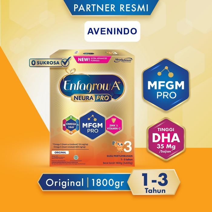 

Ls Enfagrow 3 Original 1800 Gram 1800Gr