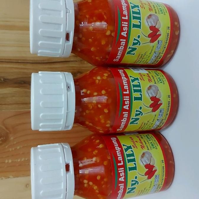 

Promo Sambal Ny. Lily Botol 300gr | Sambal Lampung Bawang Putih Goreng