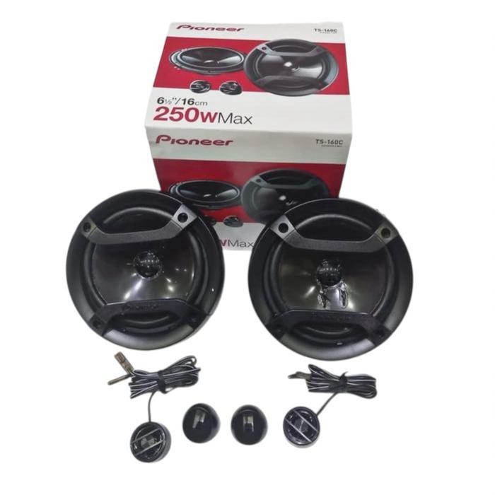 Pioneer Speaker Mobil TS-160 Split 2 Way 250W Max 158mm Woofer 30Watt Output Daya Jernih Audio Mobil