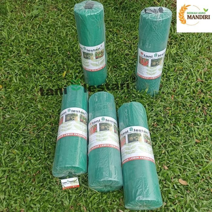 AS PLASTIK MULSA HITAM PERAK 500 METER MTR TANI LESTARI