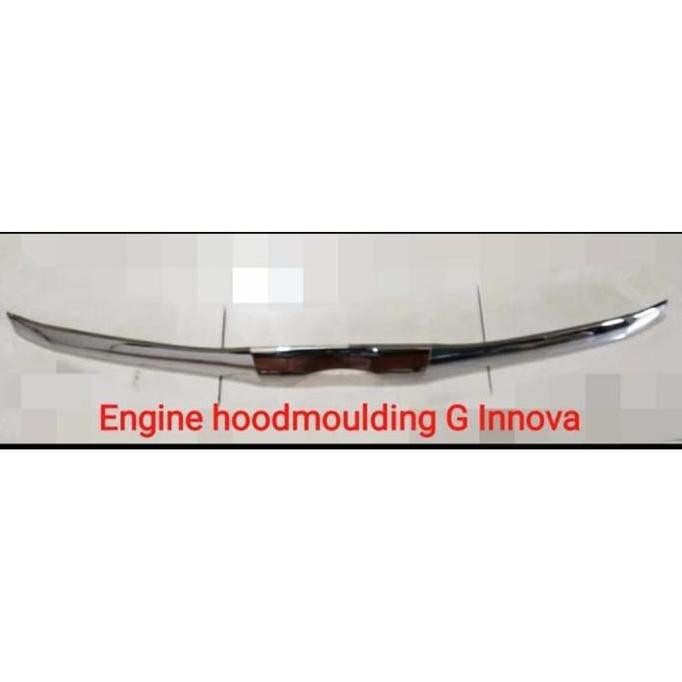 ken Hood Moulding / Lis Kap Mesin Mobil Grand Innova Chrome