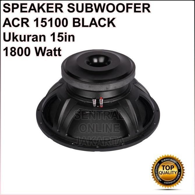 Speaker ACR 15Inch 15100 Black Subwoofer Speaker ACR 15in 15 inch Original