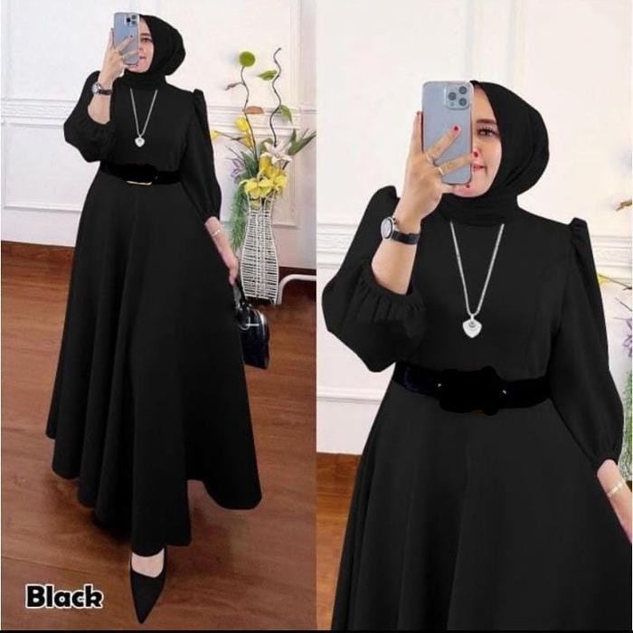 GKI Sephora Dress Gamis Wanita Simple Muslim