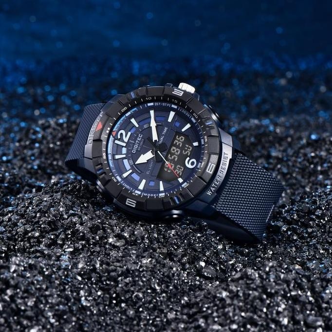 Digitec Da-2130T - Jam Tangan Pria - Free Strap - 2130 - Double Time