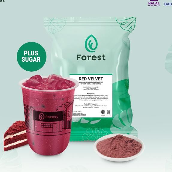 

Bubuk Minuman Red Veet Plus Gula Powder 1 Gr Forest