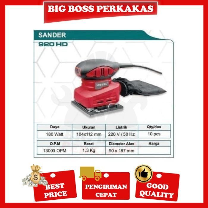 MESIN AMPLAS NRT PRO - MESIN SANDER NRT PRO - NRT PRO 920HD