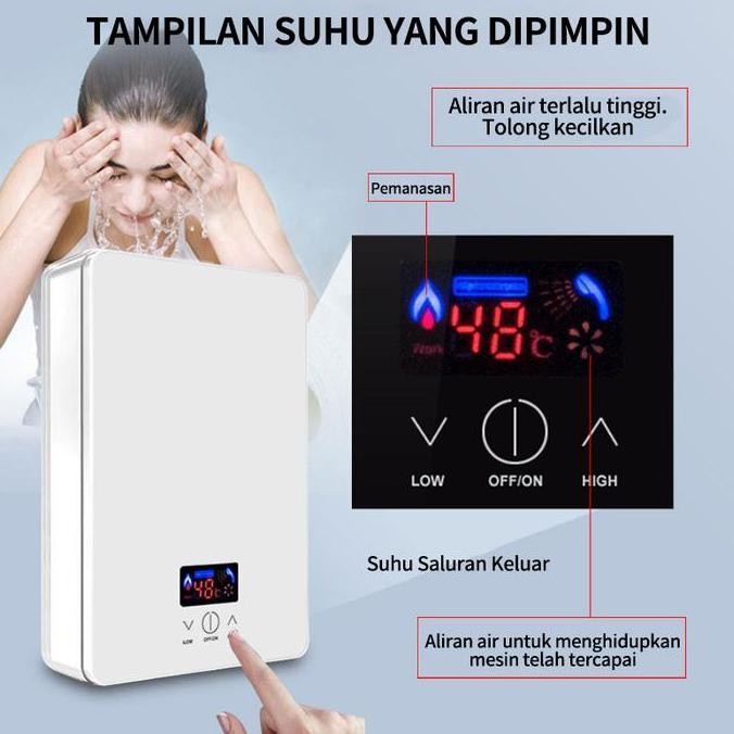 Pemanas Air Listrik Yang Dipasang Di Dinding Pemanas Air Listrik Water Heater Pemanas Air Tanpa Tang