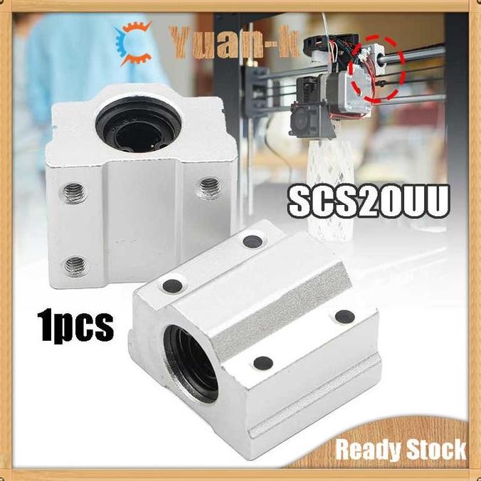 Scs12Uu Linear Slide Block Linear Bearing Block Ukuran Lubang Besi HARGA 1 PCS