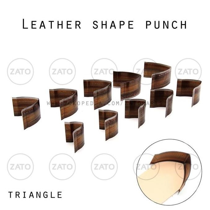 

Promo! Triangle Shape Leather Shape Punch Set - Pisau Pon - Leather Tools