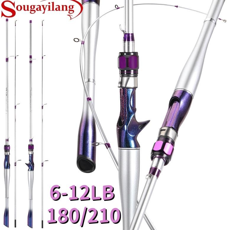 Sougayilang Joran Pancing 180-210cm 6-12LB Portabel 2 Bagian  UL Carbon Pancingan
