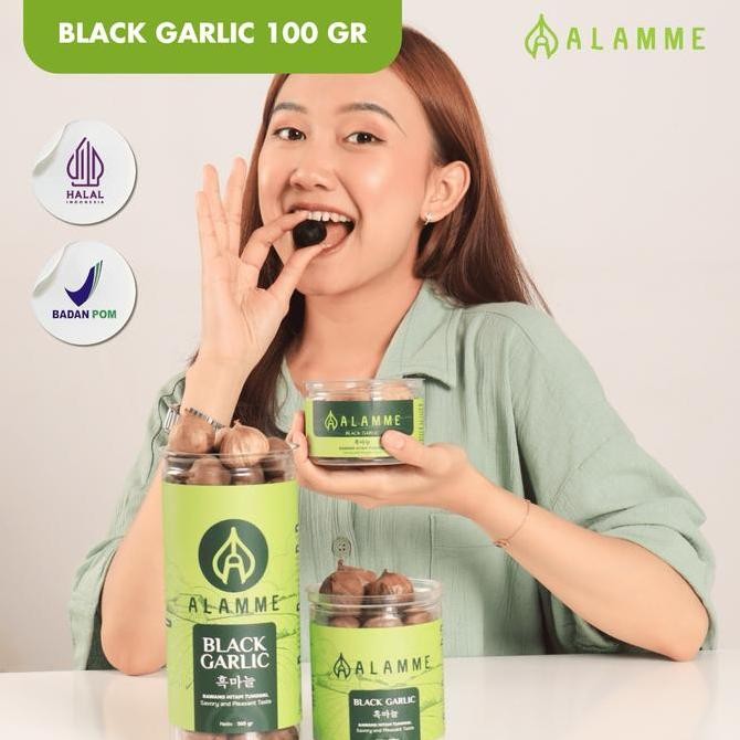 

Diskon! Bawang Hitam Tunggal Alamme Premium 100G - Black Garlic Natural Rempah