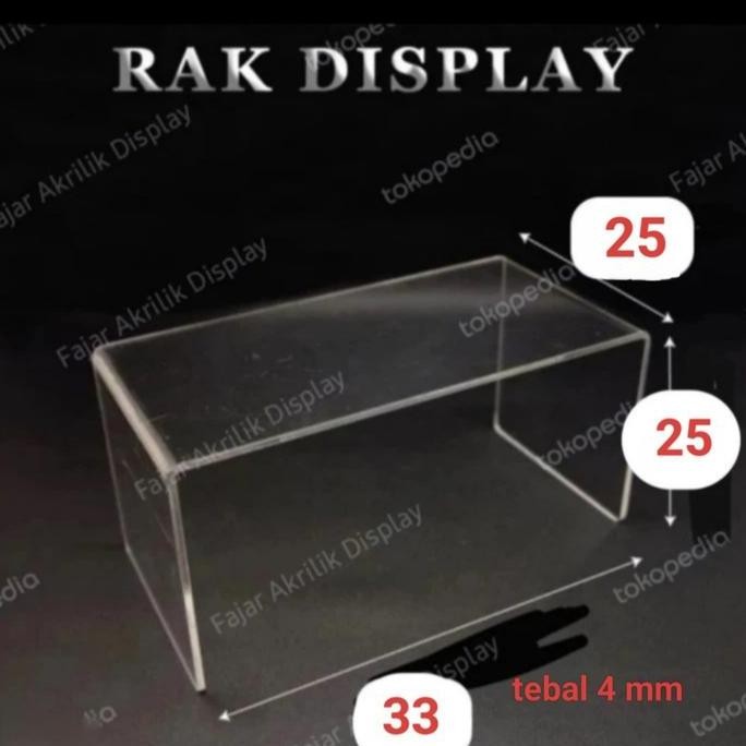 acrylik tempat pajangan(rak penyekat)