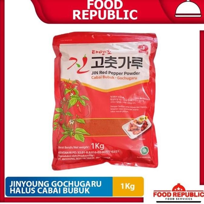 

Diskon! Jinyoung Gochugaru Red Pepper Powder Cabe Korea 1Kg Halal