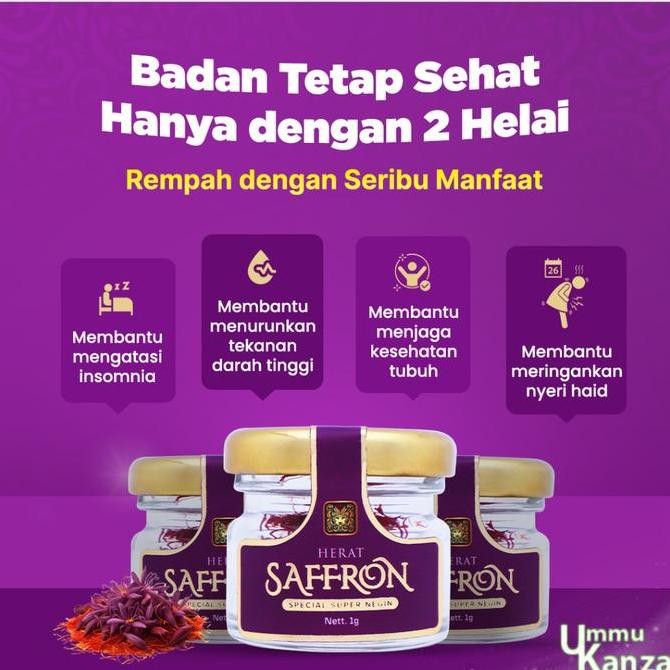 

Diskon! Saffron Herat Supernegin 1Gr - Grade A+ Premium Afghanistan Asli Original