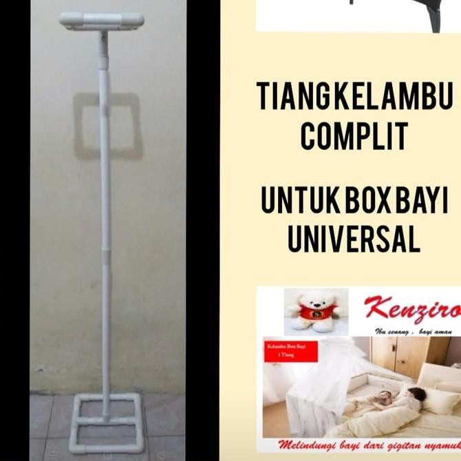 TIANG KELAMBU + KELAMBU untuk BOX BAYI tanpa pagar (NUNO, DOES, PLIKO) BB