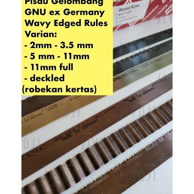 

Pisau Pond Gelombang Gnu Wavy Edged Cutting Rule